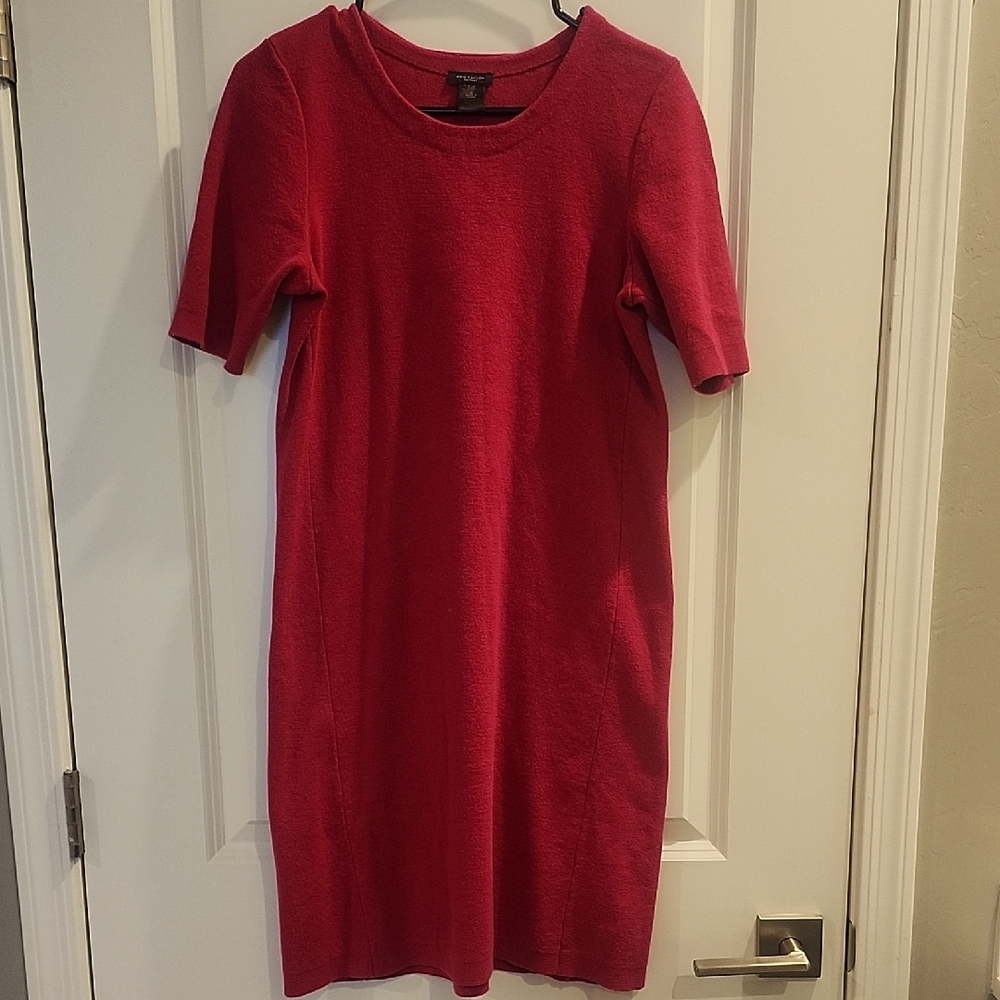 Ann Taylor Factory Fuchsia Knit Dress